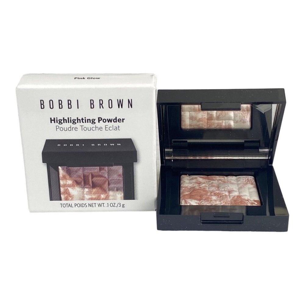 Bobbi Brown Highlighting‎ Powder Pink Glow Travel Size 0.1oz Illuminator NIB